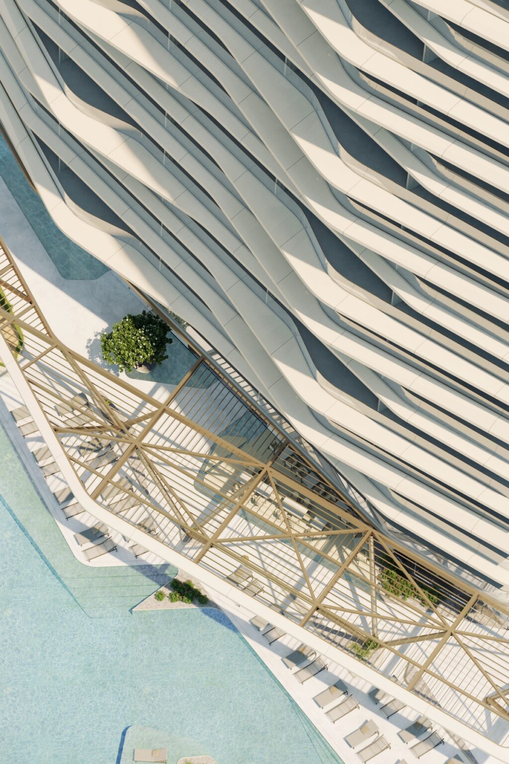 Pininfarina Architecture Iconic Tower Dubai Internet City Podium Pool 1