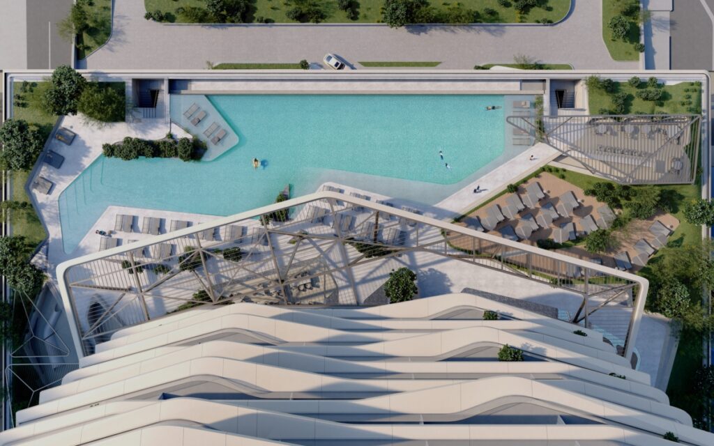 Pininfarina Architecture Iconic Tower Dubai Internet City Podium Pool 3