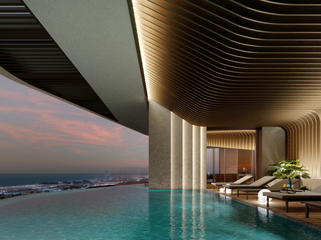 Pininfarina Architecture Iconic Tower Dubai Internet City Pool 2